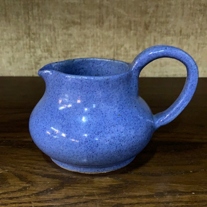 PERIWINKLE STONEWARE CREAMER PITCHER