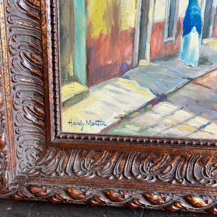 TAXCO MEXICO STREET SCENE WITH LADY VENDORS PAINTING