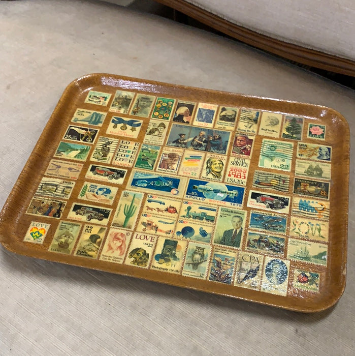 VINTAGE STAMPS TRAY