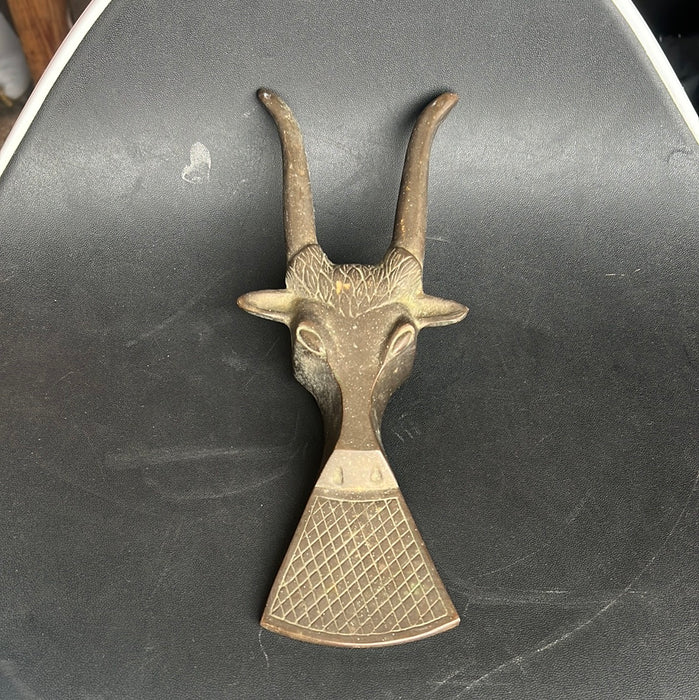 BRASS ANTELOPE HEAD