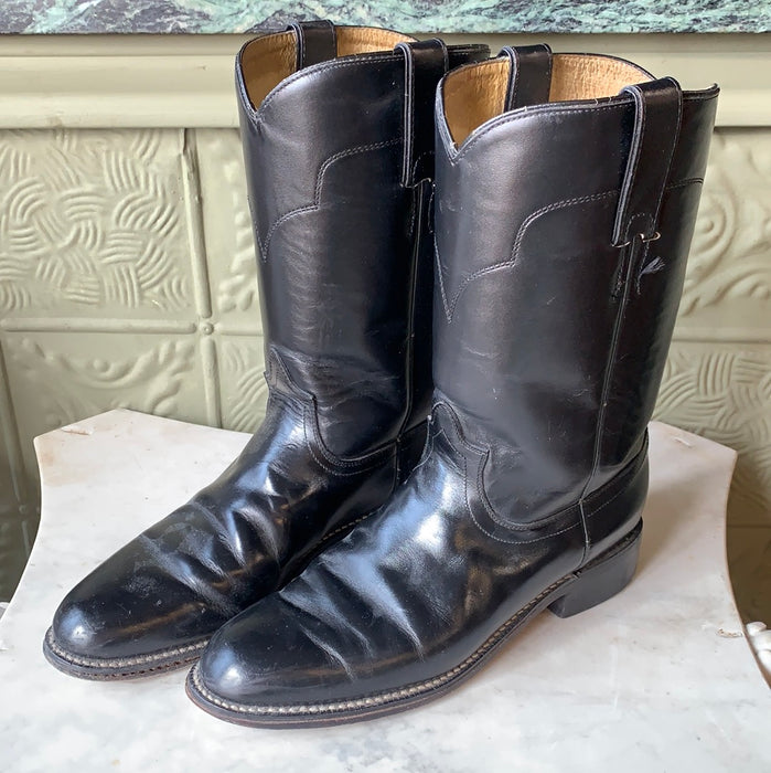 TONY LAMA BLACK WOMENS WESTERN BOOTS