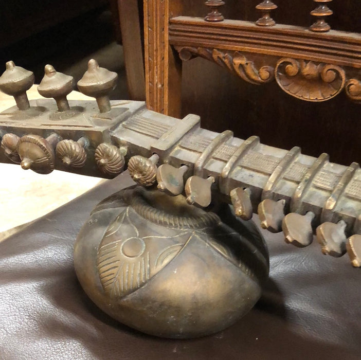 BRONZE LUTE MUSICAL INSTRUMENT