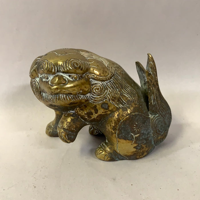 SMALL BRASS CHINESE FOO DOG