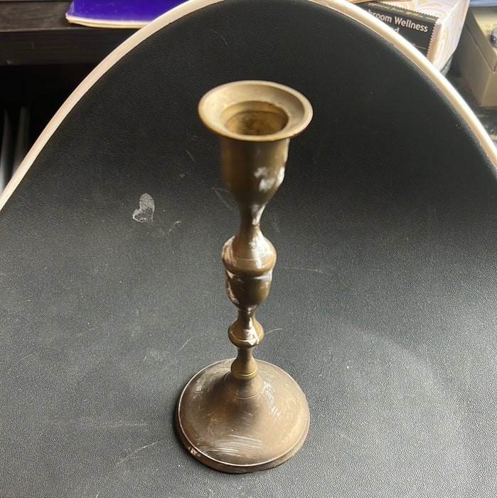 MEDIUM BRASS CANDLESTICK - AS IS