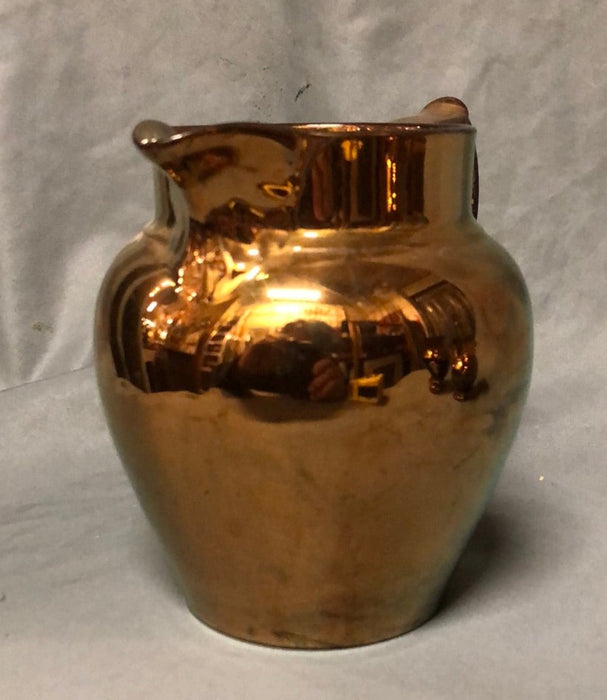 SMALL SIMPLE COPPER LUSTER PITCHER