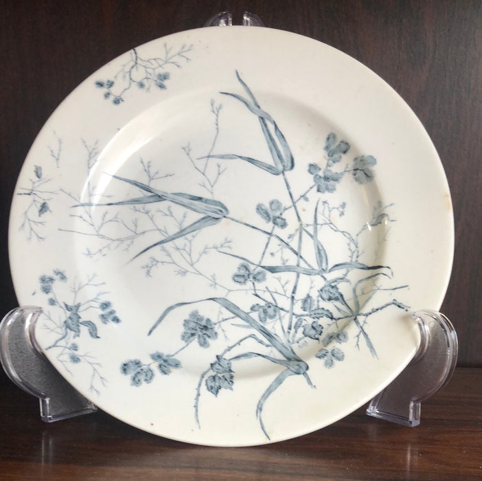 BLUE AND WHITE CAPETOWN FLORAL PLATE