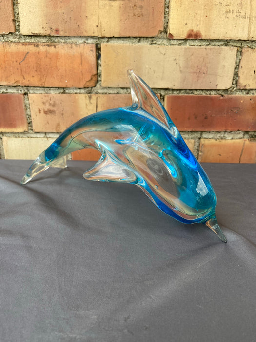 ART GLASS DOLPHIN