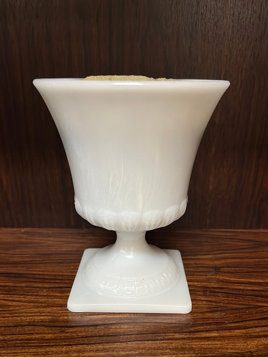 MILK GLASS URN