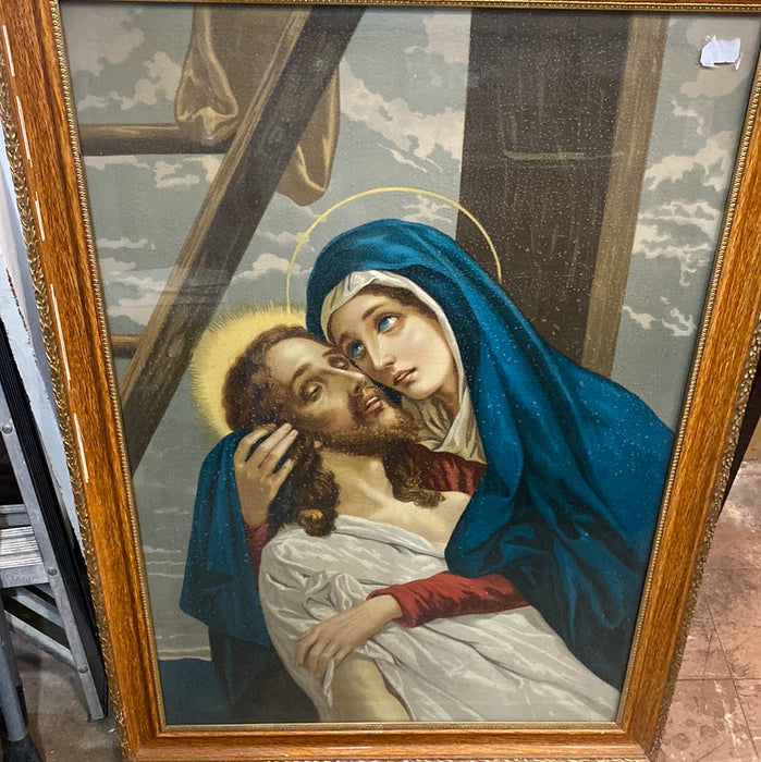 LARGE PRINT OF JESUS WITH MARY