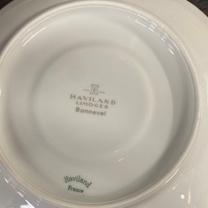 SET OF 12 HAVILAND LIMOGES BONNEVAL SAUCERS