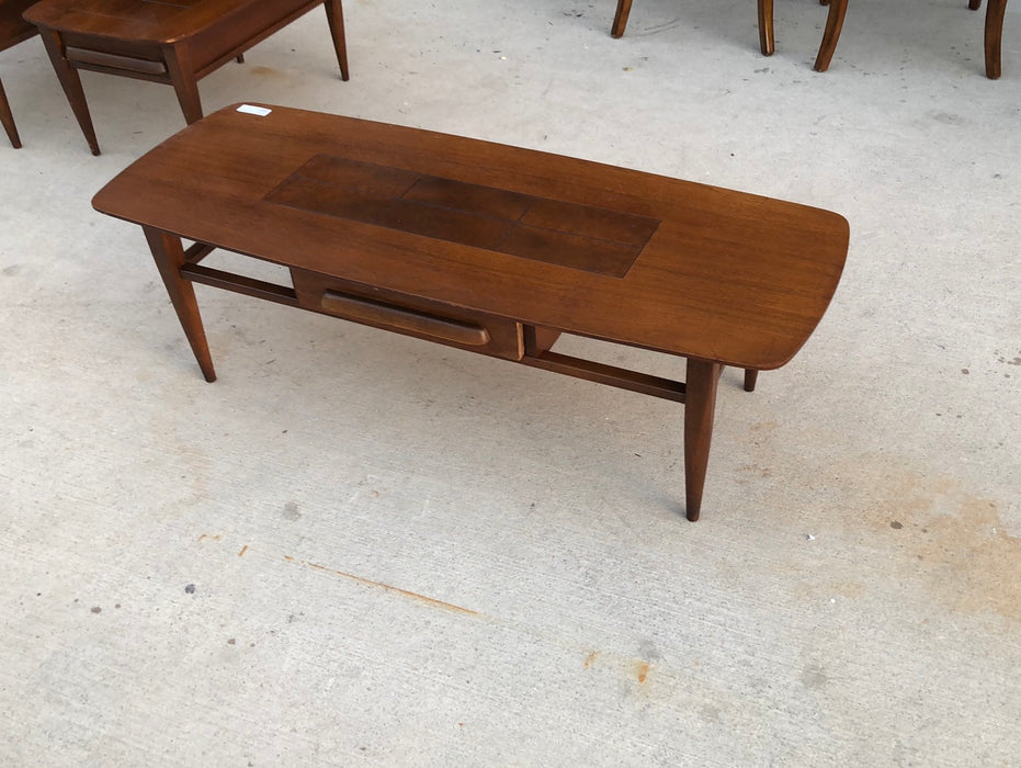 MIDCENTURY COFFE TABLE WITH DRAWER