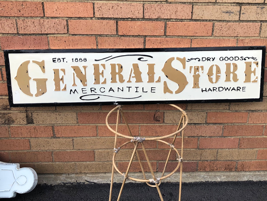 GENERAL STORE TIN SIGN