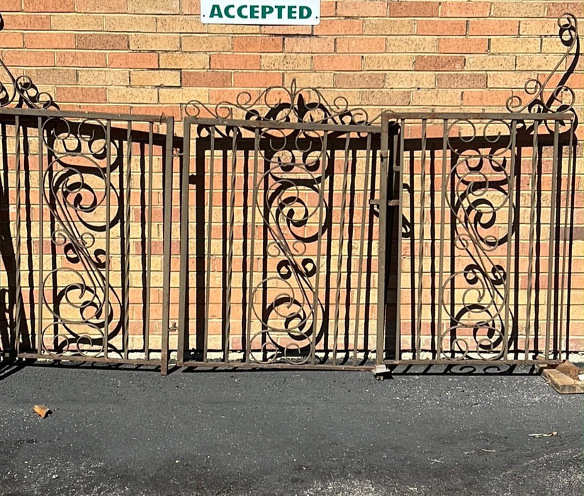 SET OF THREE IRON GATES