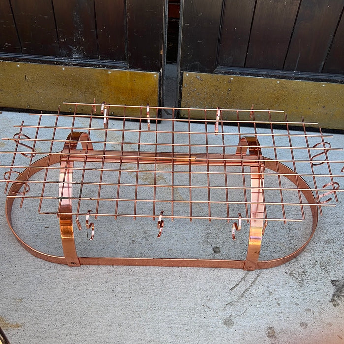 COPPER OVAL POT RACK