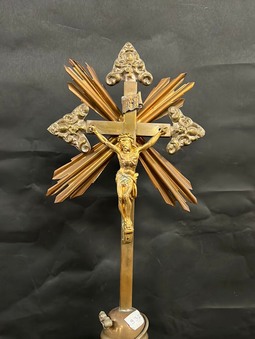 LARGE METAL CRUCIFIX