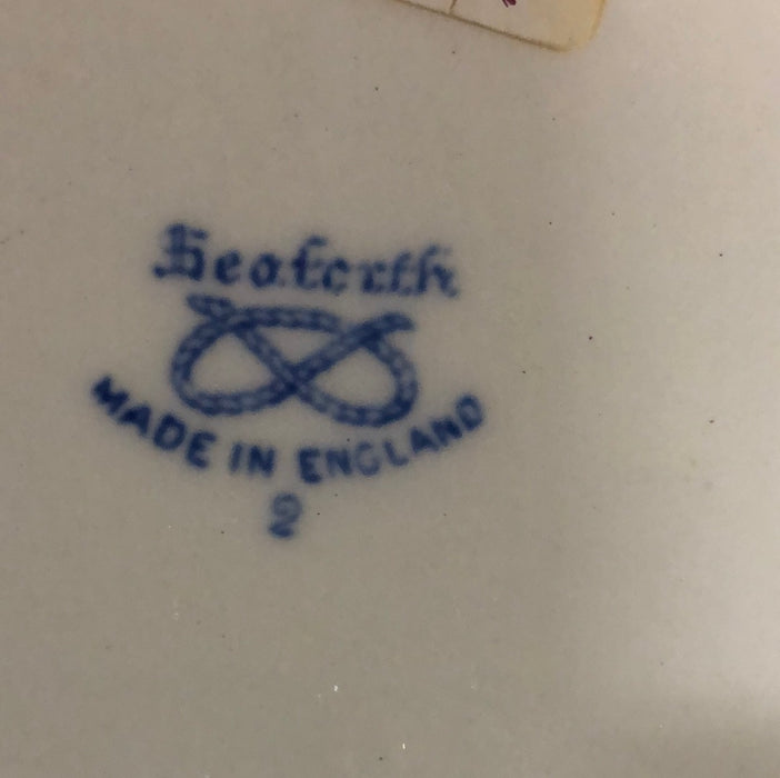 SMALL OVAL ENGLISH TRANSFER PLATTER - ASIAN SCENE