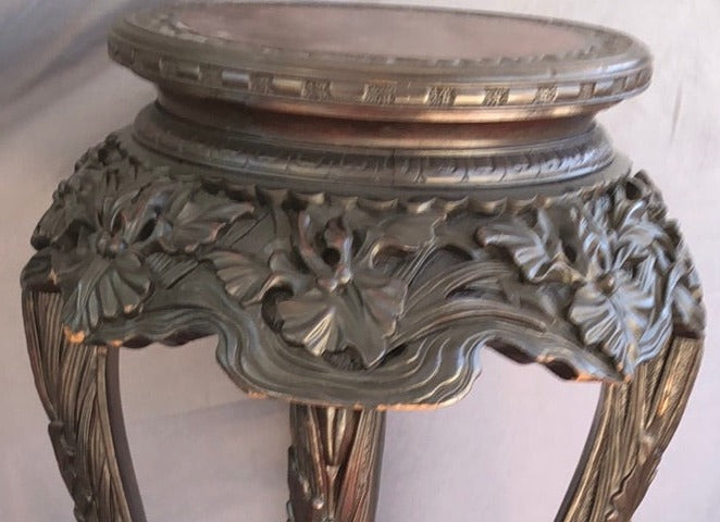 CHINESE CARVED PEDESTAL