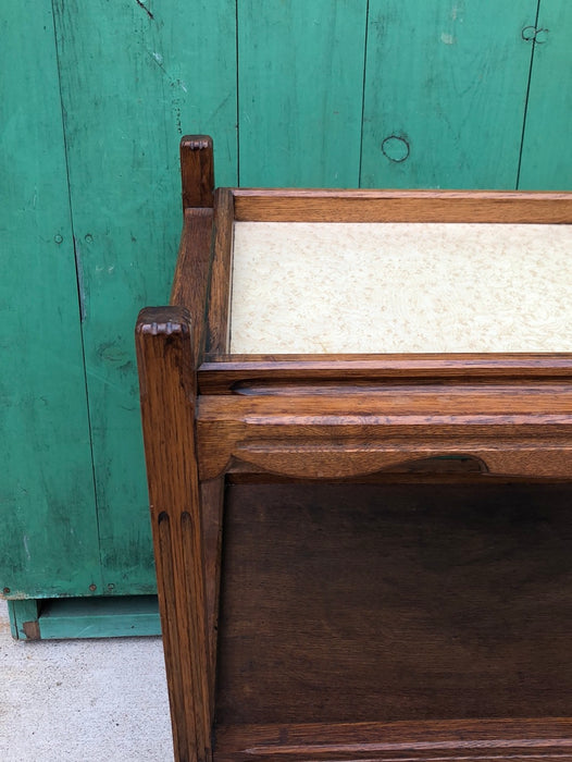 OAK TEA CART