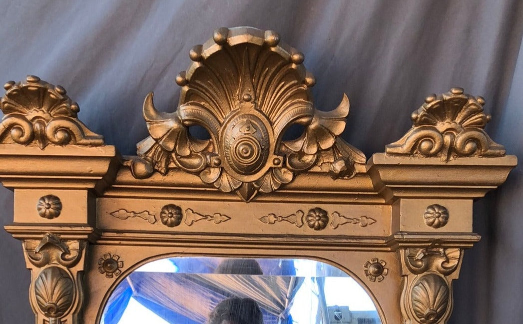 TALL GILT AMERICAN RENAISSANCE REVIVAL MIRROR