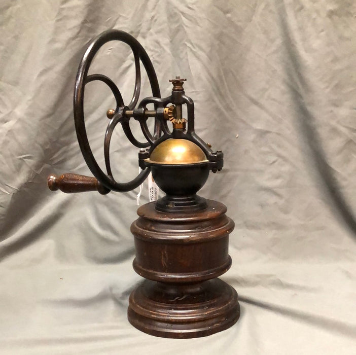 LARGE WHEEL HANDLED COFFEE GRINDER