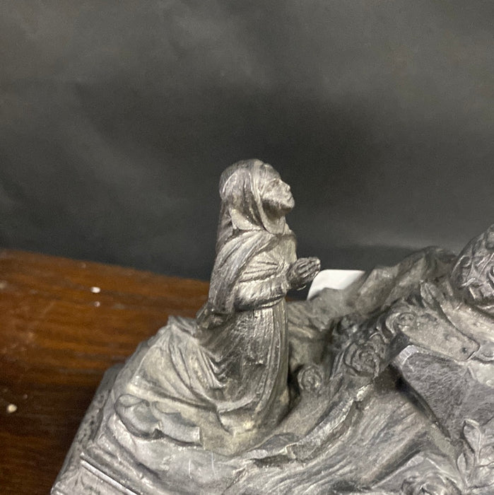 SPELTER FIGURAL MARY WITH MUSIC BOX