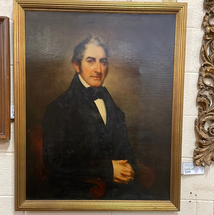 LARGE OIL PAINTING OF A SOUTHERN GENTLEMAN