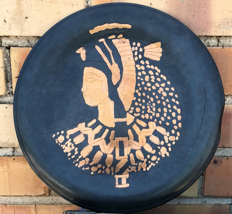 ROUND EGYPTIAN COPPER PLAQUE