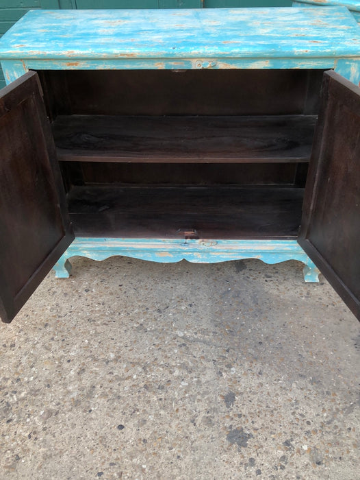 PAIR OF PAINTED CONSOLE CABINETS