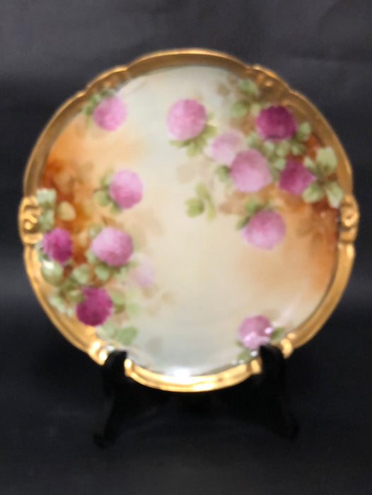 PICKARD FLORAL PINK PLATE