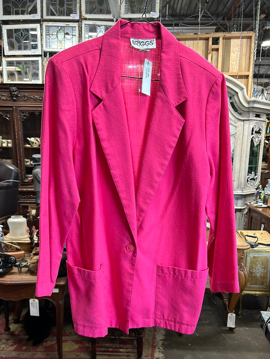 VINTAGE HOT PINK LIGHT WEIGHT BLAZER