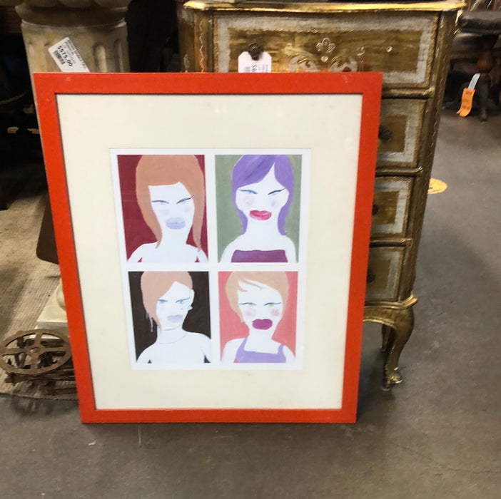 PRINT OF 4 LADIES WITH ATTITUDE