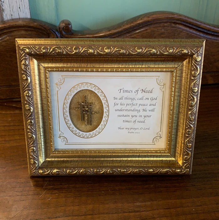 CHRISTIAN PLAQUE WITH PSALM PRAYER