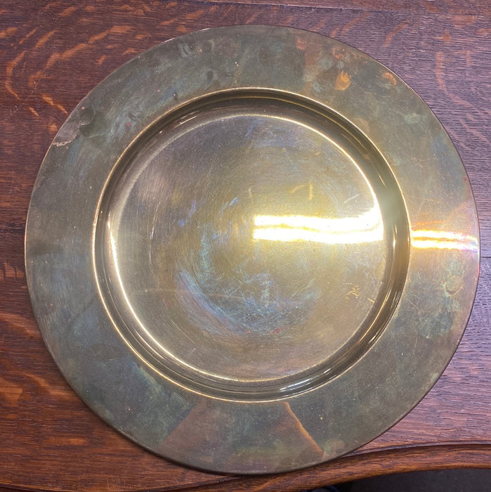 ROUND ASIAN BRASS INCENSE HOLDER