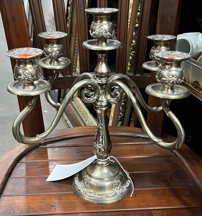 SILVERPLATE SINGLE CANDLEABRA