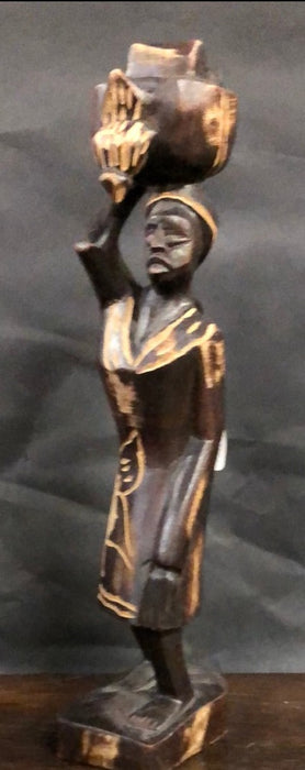 CARVED AFRICAN WOMAN