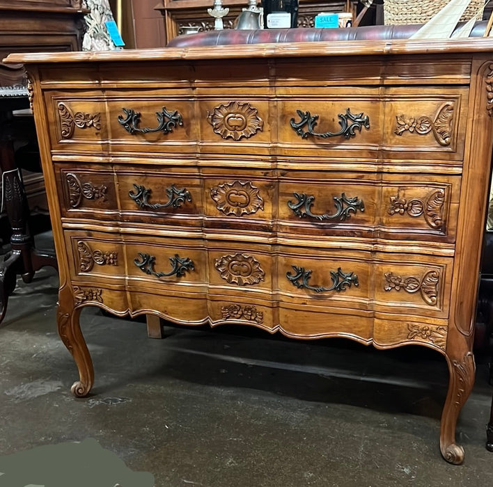3 DRAWER LARGE CHERRY COUNTRY FRENCH CHEST