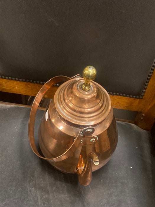 BRASS FINIAL TOP COPPER TEA POT