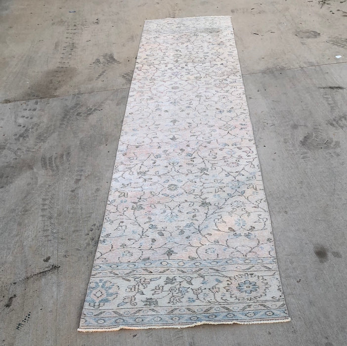 HAND TIED PERSIAN RUNNER RUG - AS FOUND