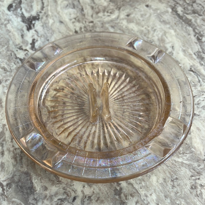 IRRIDESCENT PINK ASHTRAY