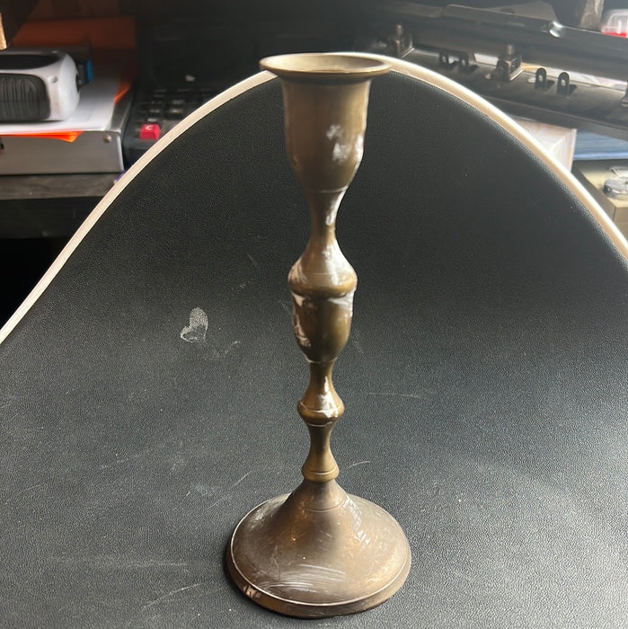 MEDIUM BRASS CANDLESTICK - AS IS