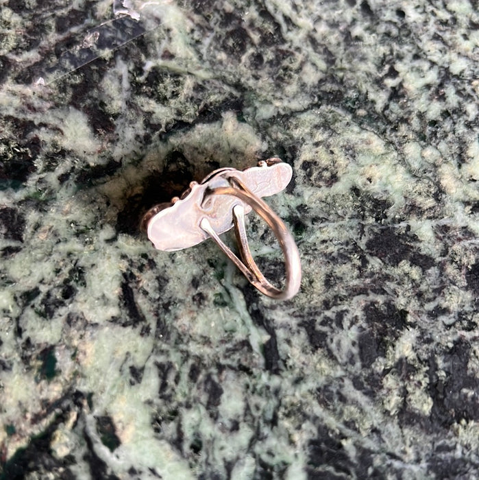 NAVAJO STERLING SILVER AND STONE RING