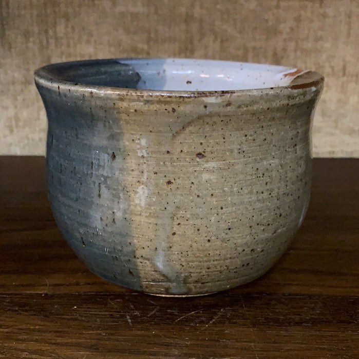 BLUE AND GREEN GLAZED POTTERY VESSEL