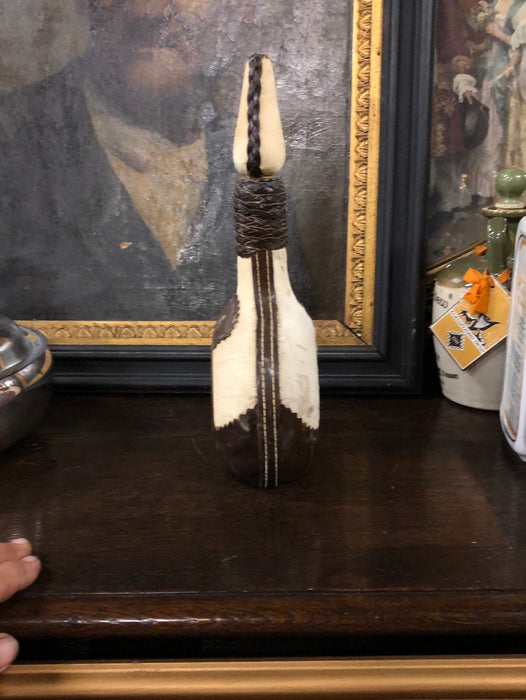 LEATHER CLAD TEQUILA BOTTLE