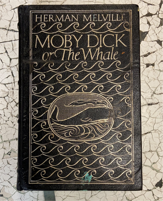 LEATHER MOBY DICK BOOK