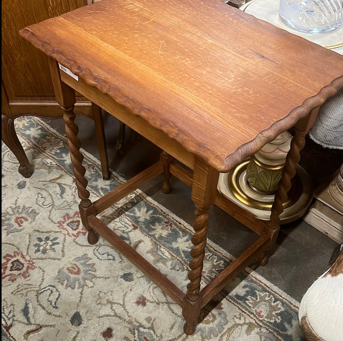 BARLEY TWIST LARGE RECTANGULAR LAMP TABLE