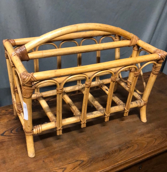 RATTAN MAGAZINE RACK