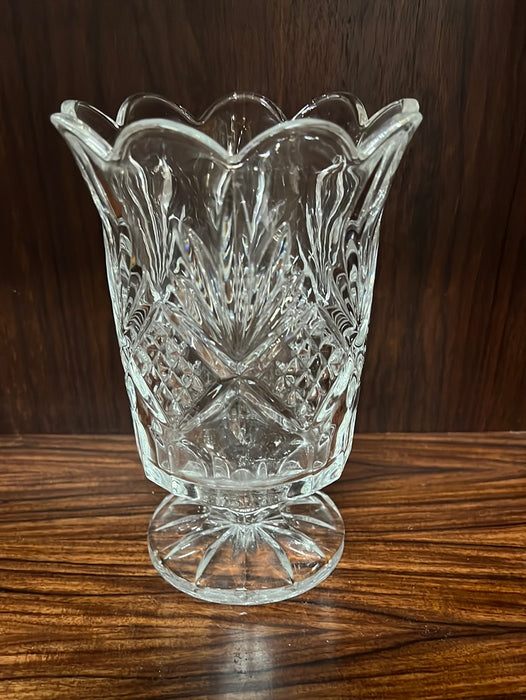 PRESSED GLASS VASE