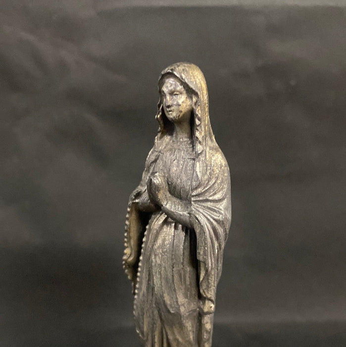 SPELTER FIGURAL MARY WITH MUSIC BOX