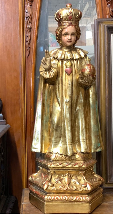 CHALK INFANT OF PRAGUE STATUE