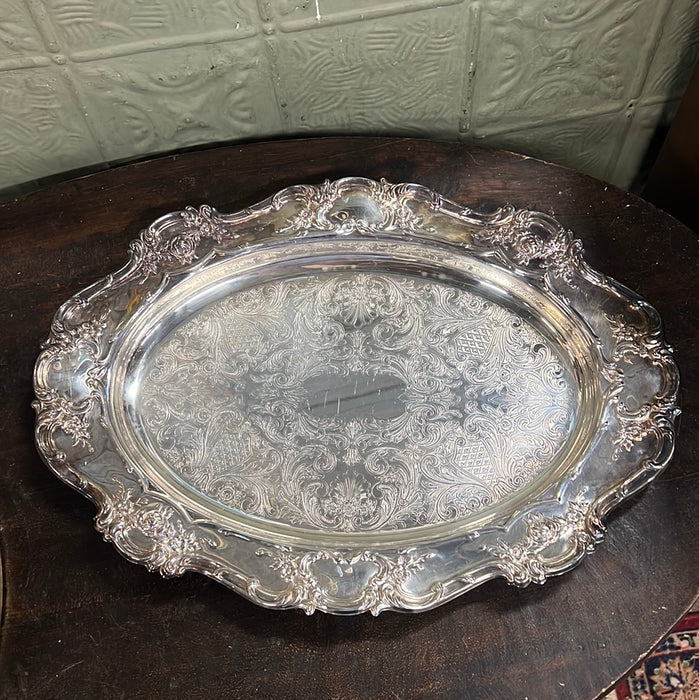 SILVER PLATE LARGE TRAY